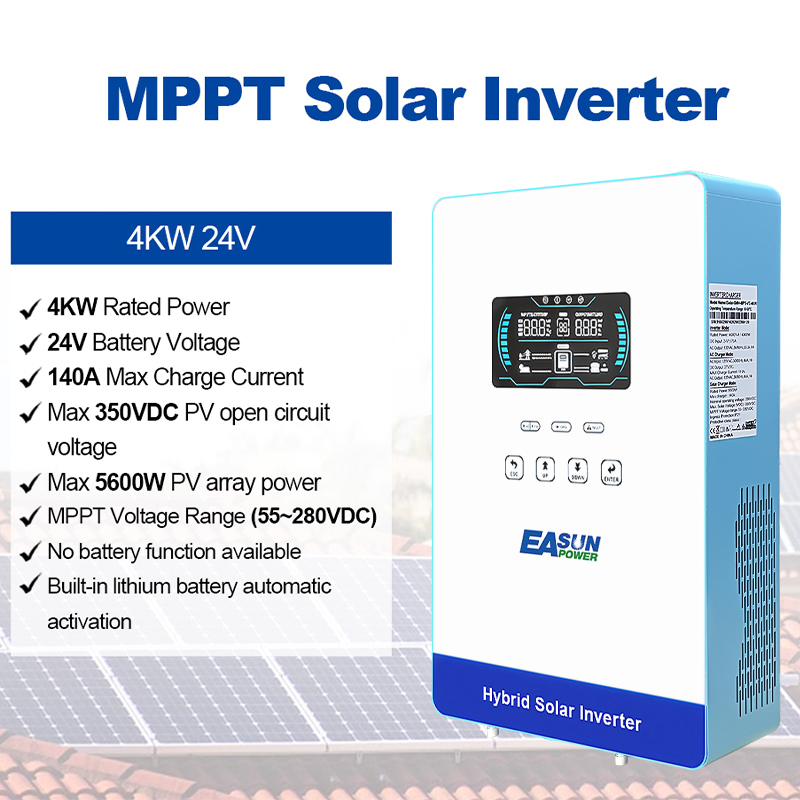EASUN POWER 4KW 24V 하이브리드 인버터  - Grid Tie Inverter Limiter 2000W 리뷰 및 가격